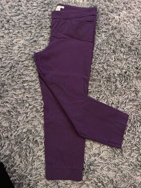 Cleo Petites Purple Women’s Stretch Capris